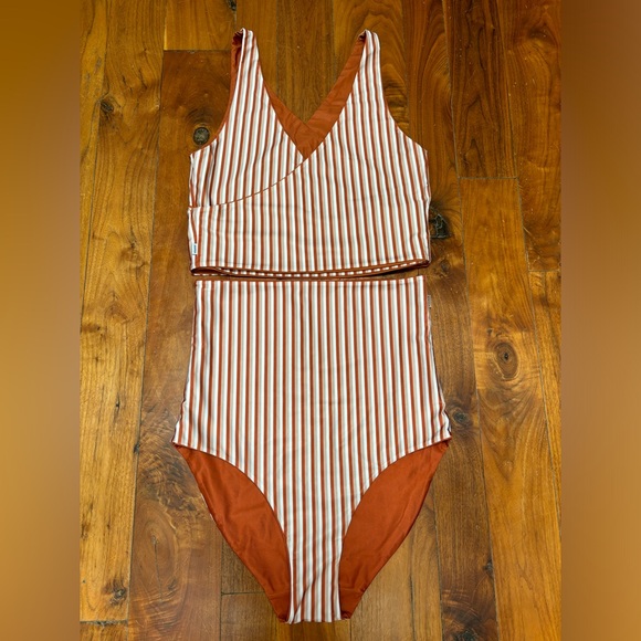 BAIIA Other - BAIIA High Waist Bikini Set Reversible Striped 8